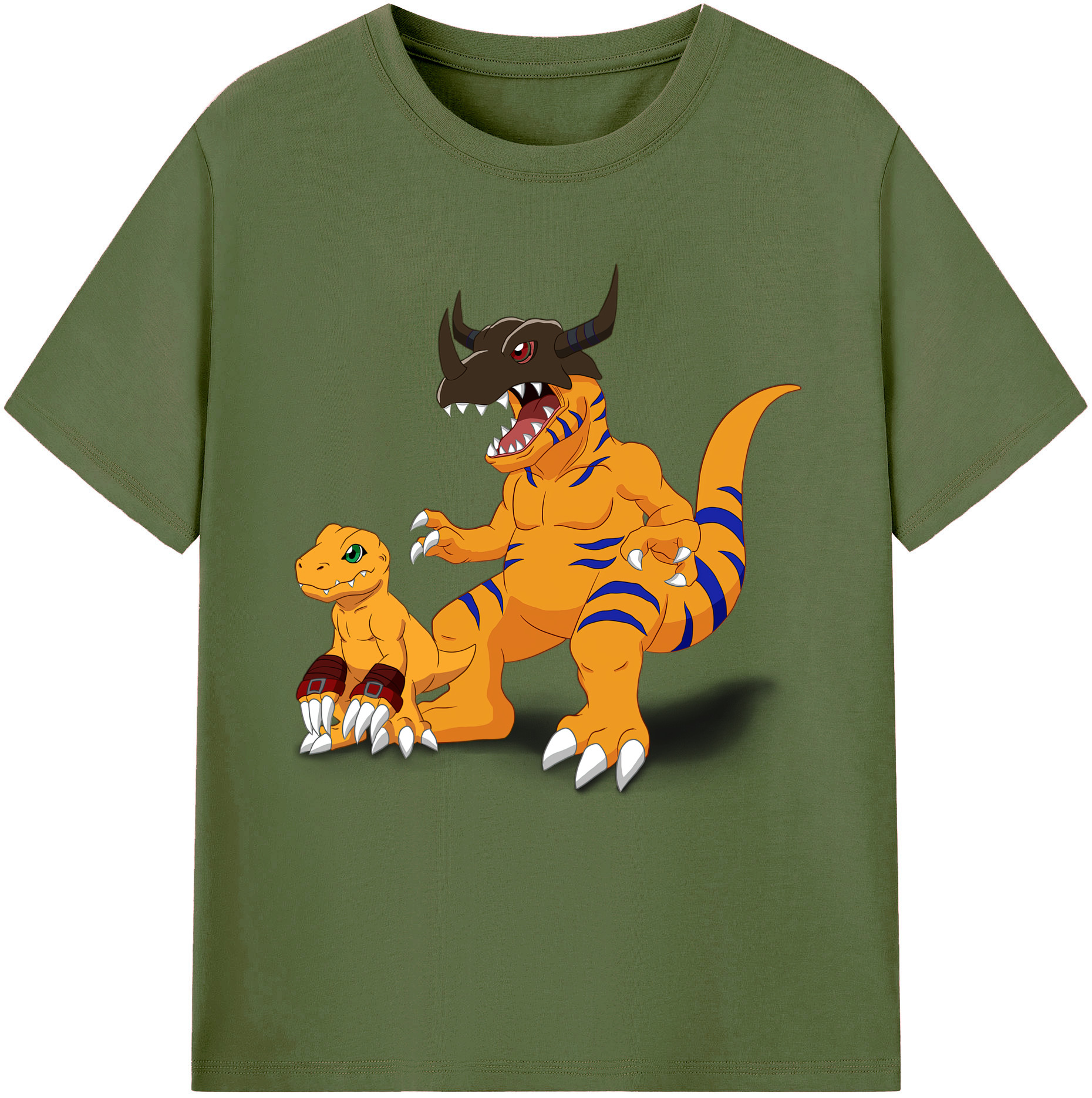 （画像用） Digimon デジタルモンスター/デジモン 綿100％半袖Tシャツ（フロントプリント）